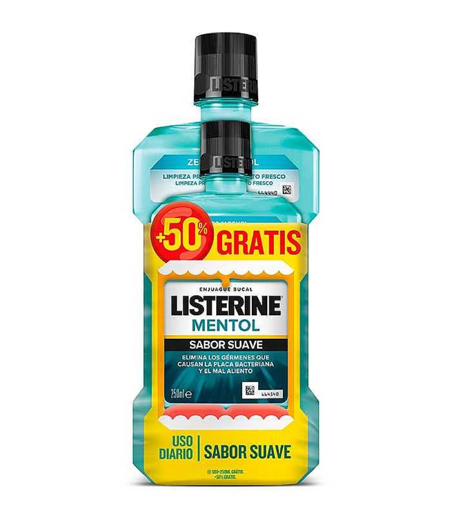 Higiene Bucodental | Listerine Listerine - Enjuague Bucal Zero 500Ml + 250Ml