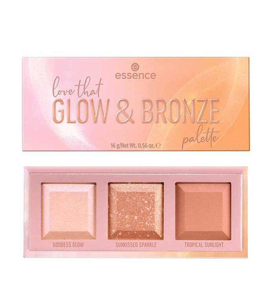 Bronceadores En Polvo | Essence Essence - Paleta De Rostro Love That Glow & Bronze