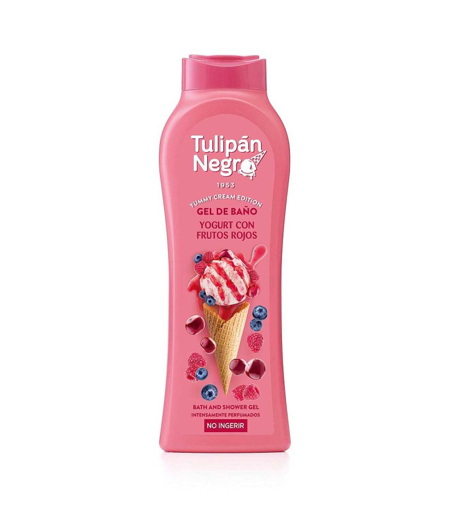 Geles De Ba O | Tulipán Negro Tulip N Negro - *Yummy Cream Edition* - Gel De Ba O 650Ml - Yogurt Con Frutos Rojos