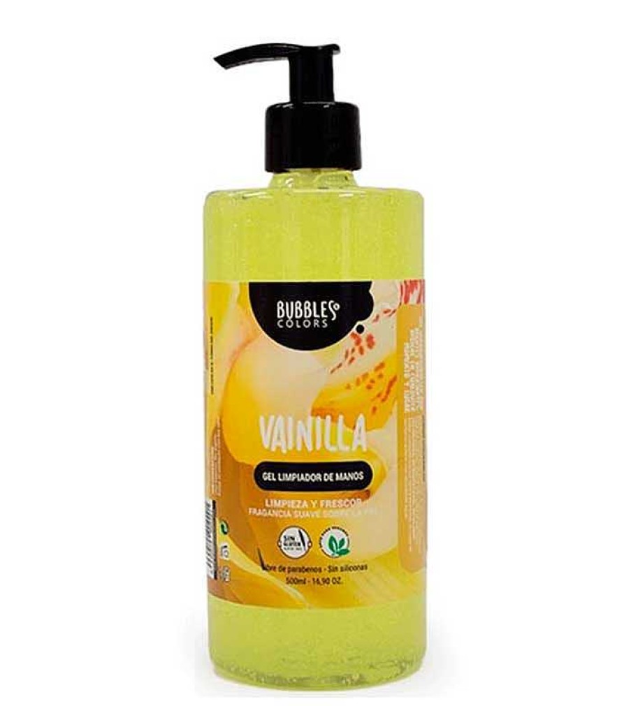 Desinfectantes De Manos Y Mascarillas | Bubbles & Colors Bubbles & Colors - Gel Higienizador De Manos 500Ml - Vainilla