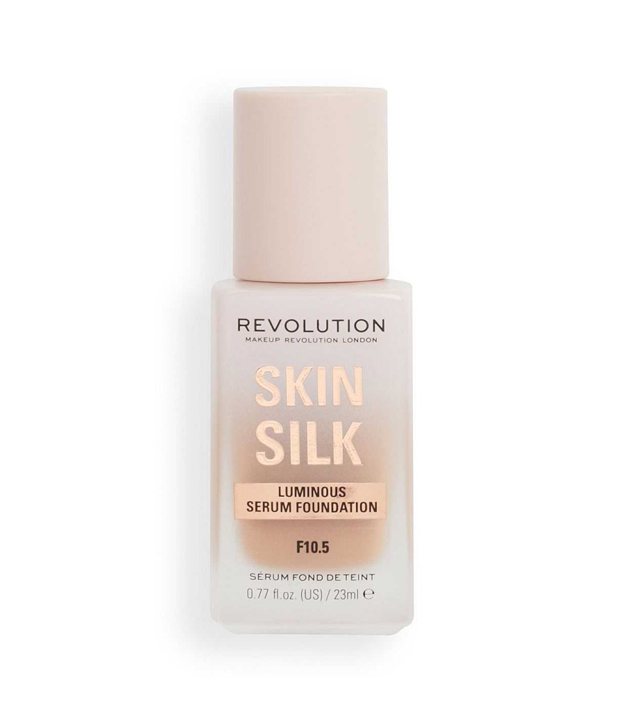 Base De Maquillaje Fluida | Makeup Revolution Revolution - Base De Maquillaje Skin Silk Serum Foundation - F10.5