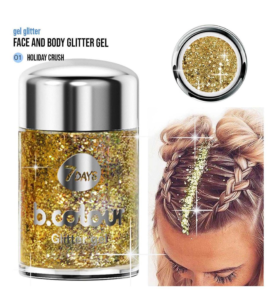 Glitter | 7DAYS 7Days - *Winter Edition* - Glitter En Gel Para Rostro Y Cuerpo - 01: Holiday Crush