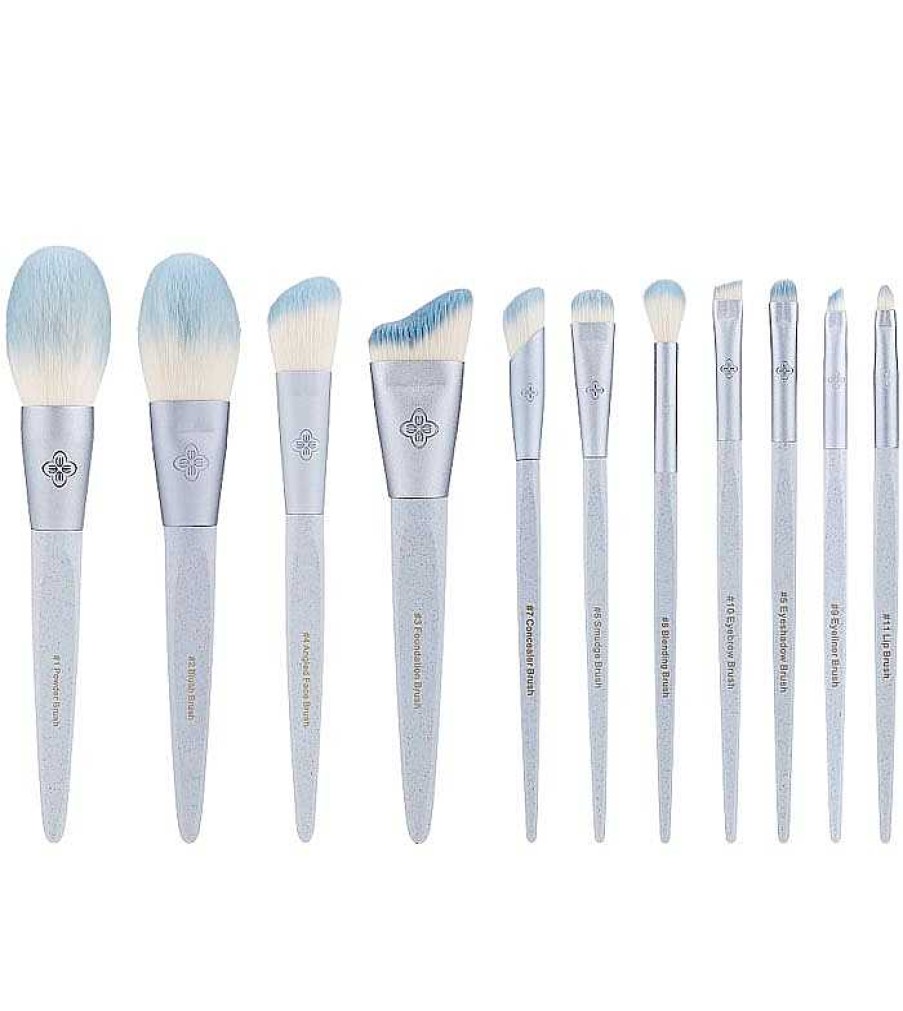 Sets De Brochas | Eigshow Eigshow - Set De Brochas (11 Piezas) - Ecopro Bamboo - Ice Blue