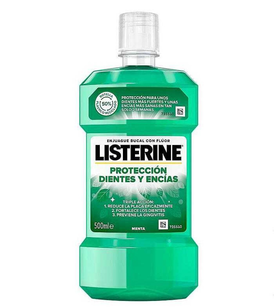 Higiene Bucodental | Listerine Listerine - Enjuague Bucal Protecci N Dientes Y Enc As 500Ml