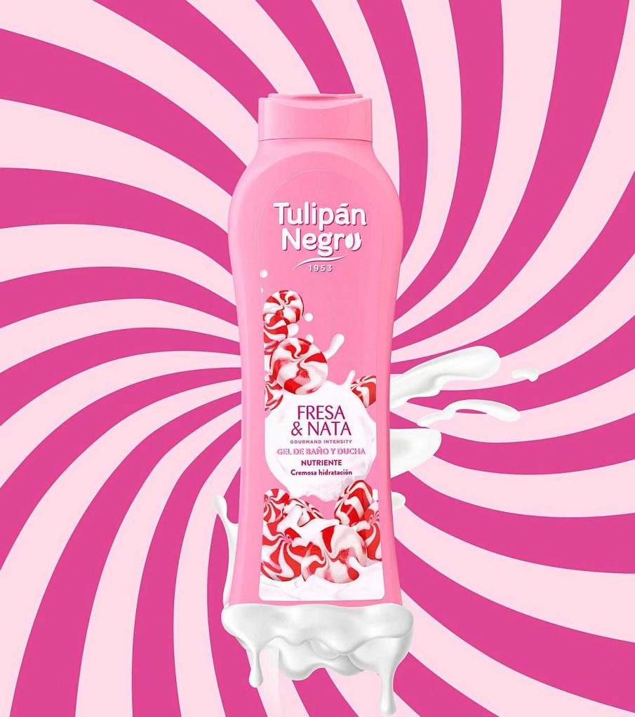 Geles De Ba O | Tulipán Negro Tulip N Negro - *Gourmand Intensity* - Gel De Ba O 650Ml - Fresa & Nata