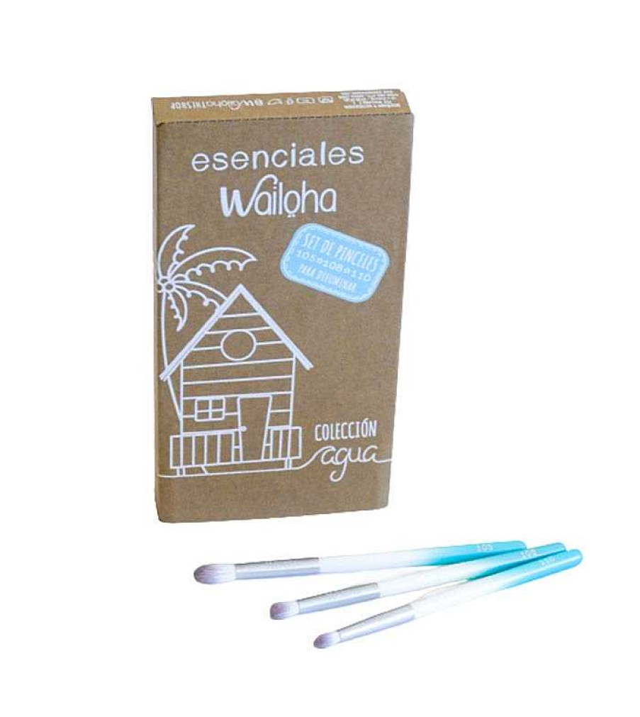 Pinceles De Ojos | Wailoha Wailoha - *Colecci N Agua* - Set De 3 Pinceles De Ojos Para Difuminar - N 105, 108 Y 110