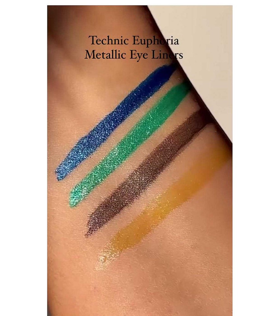 Delineadores L Quidos | Technic Cosmetics Technic Cosmetics - Delineador De Ojos L Quido Met Lico Euphoria - Gun Metal