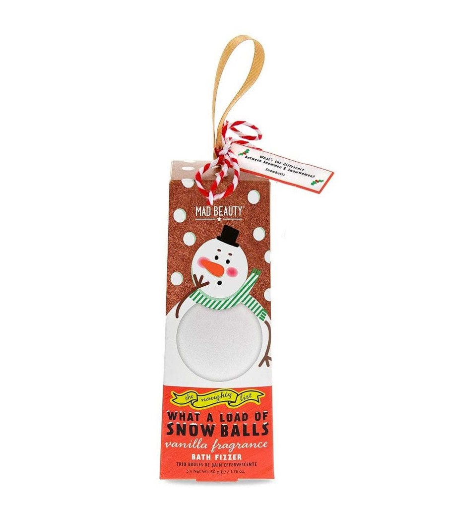 Bombas De Ba O | Mad Beauty Mad Beauty - *The Naughty List* - Set De Bombas De Ba O Snow Balls Fizzer Trio