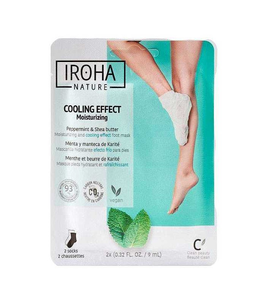 Cuidado De Los Pies | Iroha Nature Iroha Nature - Mascarilla Relax Para Pies - Menta