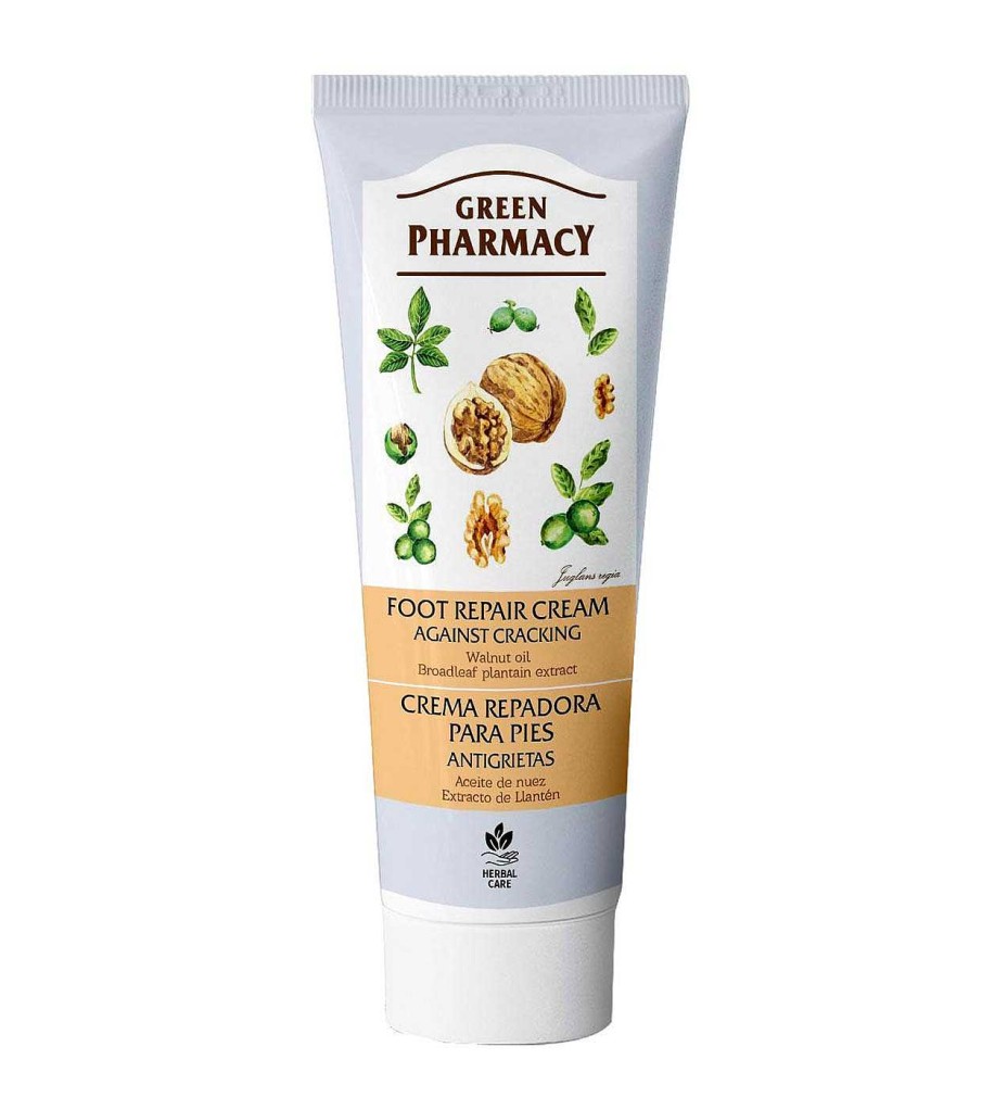 Cuidado De Los Pies | Green Pharmacy Green Pharmacy - Crema Para Pies Reparadora - Aceite De Nuez Y Extracto De Abeto