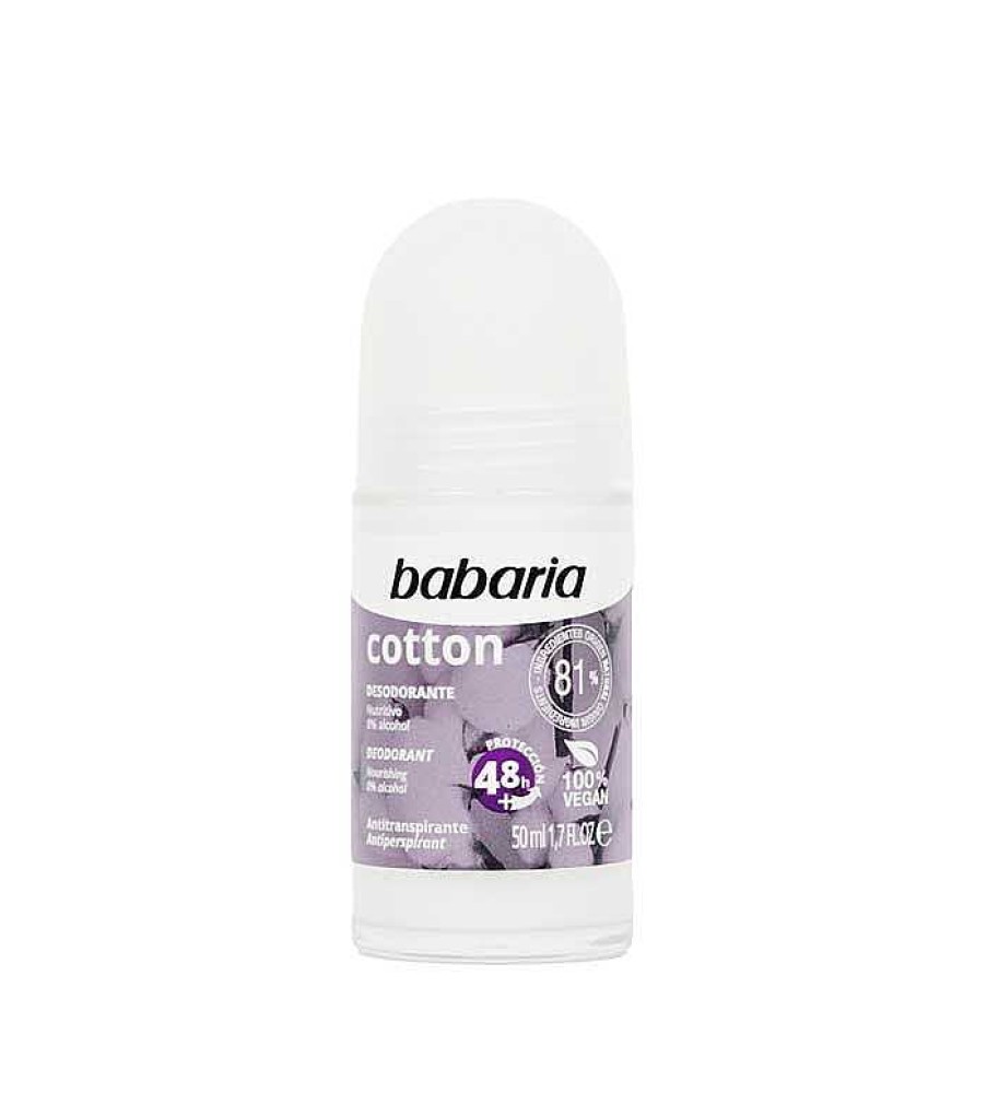 Desodorantes | Babaria Babaria - Desodorante En Roll On Nutritivo - Cotton