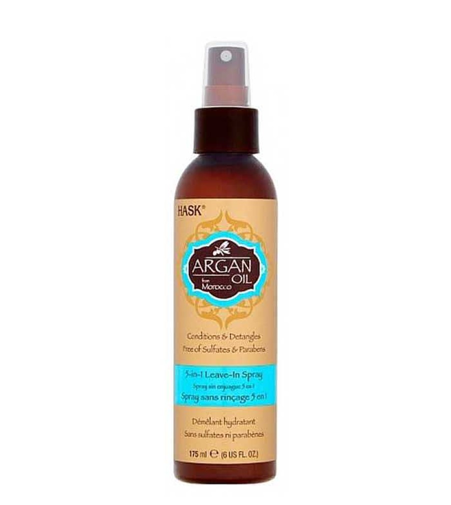 Aceites Capilares | Hask Hask - Spray Sin Aclarado 5 En 1 - Aceite De Argan