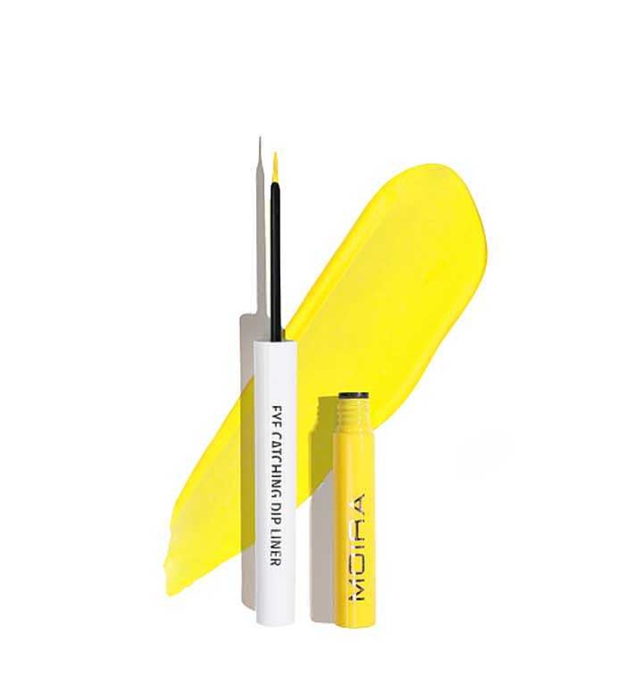 Delineadores L Quidos | MOIRA Moira - Delineador De Ojos Waterproof Eye Catching Dip Liner - 18: Yellow