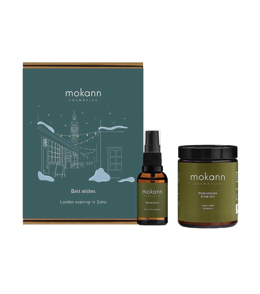 Exfoliante Facial | Mokosh (Mokann) Mokosh (Mokann) - Set De Regalo London Evening In Soho - Caf Verde Y Tabaco