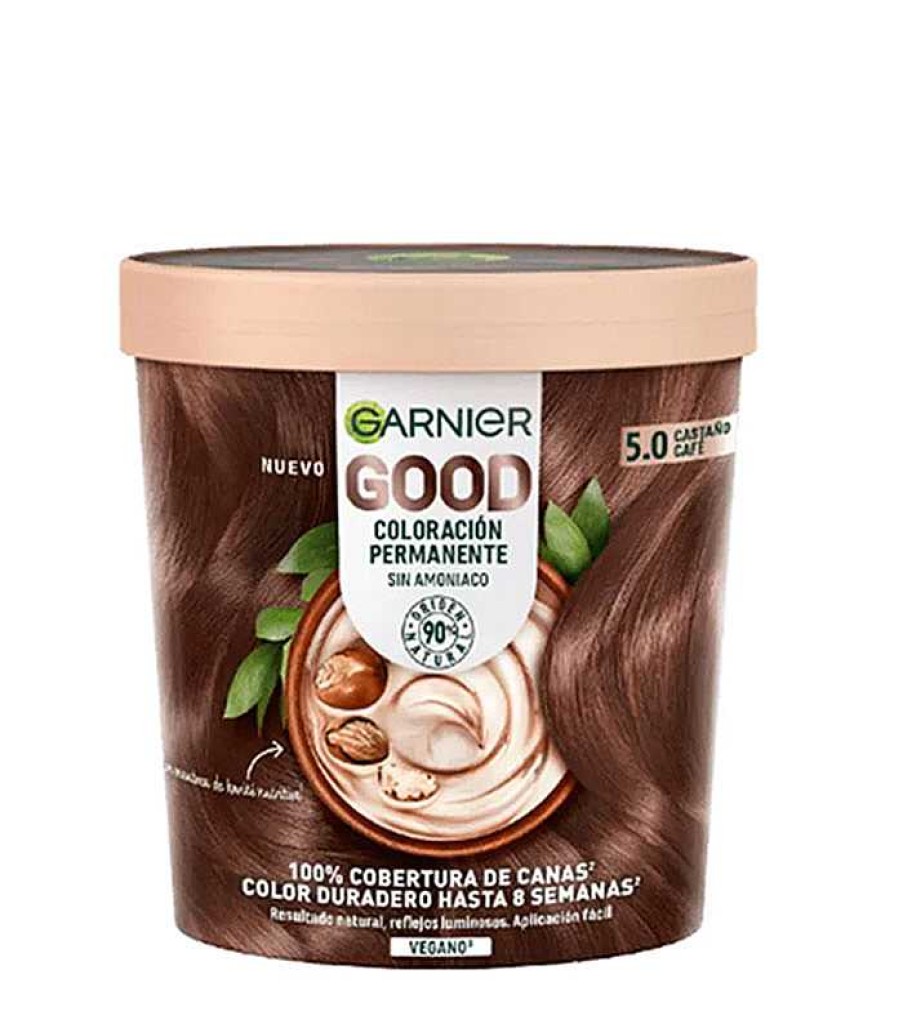 Tintes | Garnier Garnier - Coloraci N Permanente Sin Amoniaco Good - 5.0: Casta O Caf