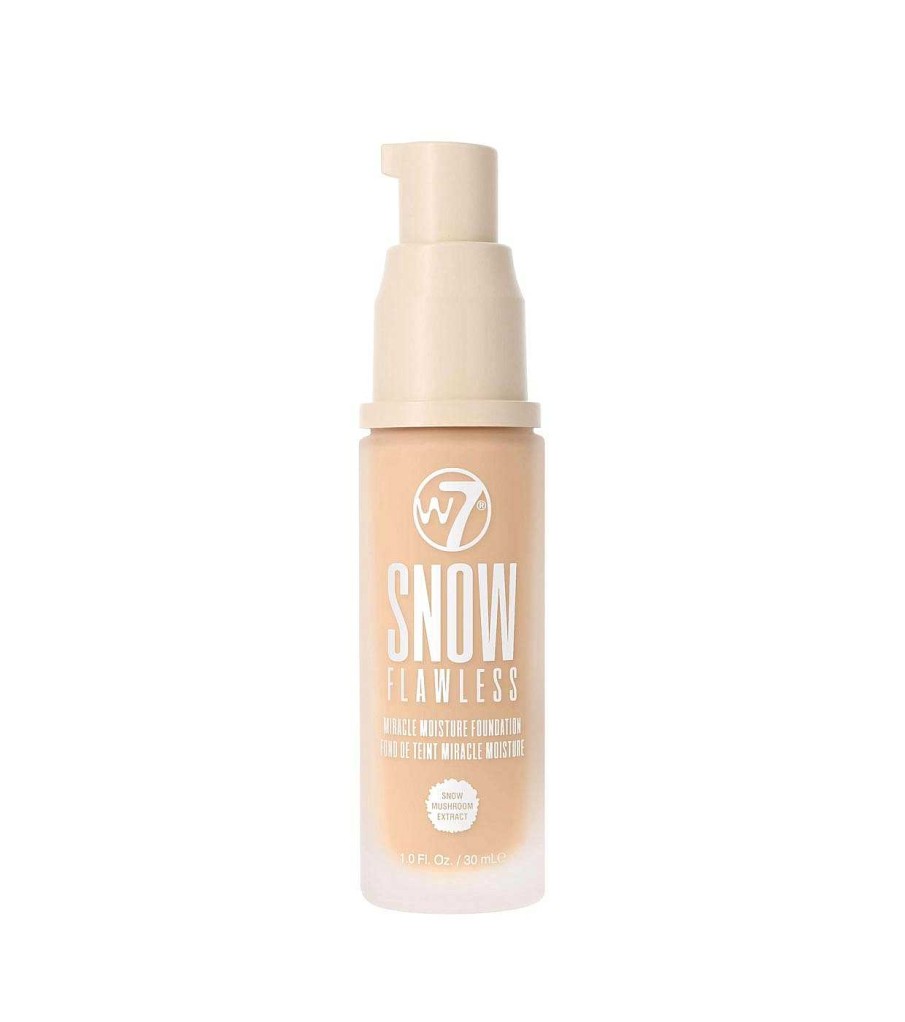 Base De Maquillaje Fluida | W7 W7 - *Snow Flawless* - Base De Maquillaje Miracle Moisture - Fresh Beige