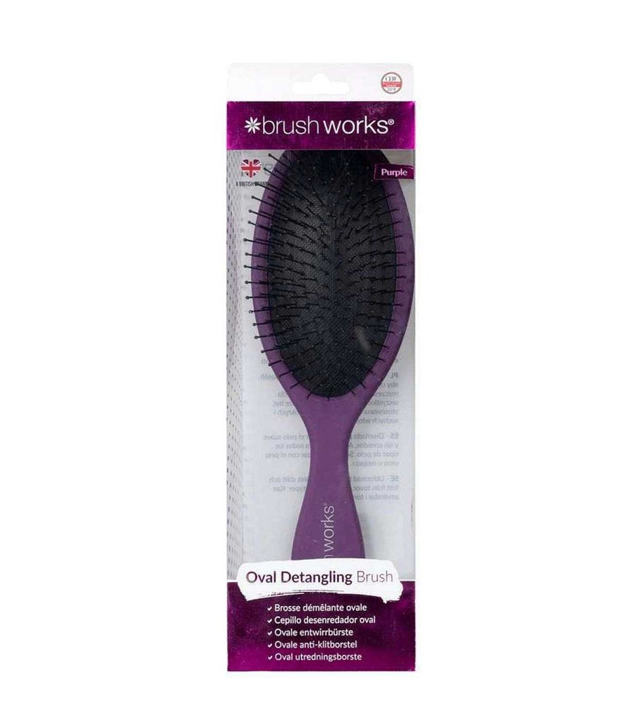 Accesorios Cabello | Brushworks Brushworks - Cepillo Desenredante - Morado