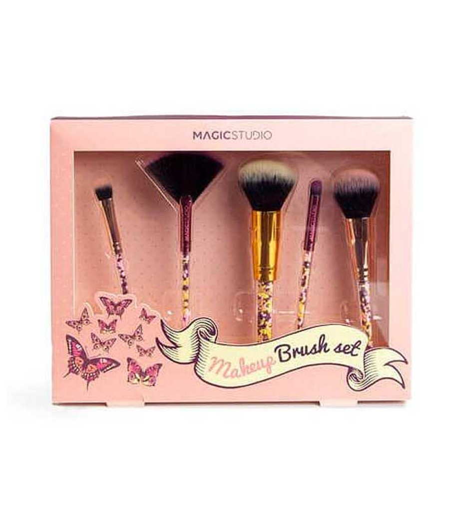 Sets De Brochas | Magic Studio Magic Studio - *Pin Up* - Set De 5 Brochas