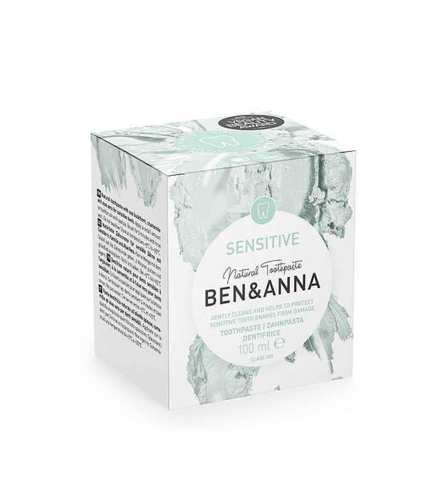 Higiene Bucodental | Ben and Anna Ben & Anna - Pasta De Dientes Natural En Crema - Sensitive