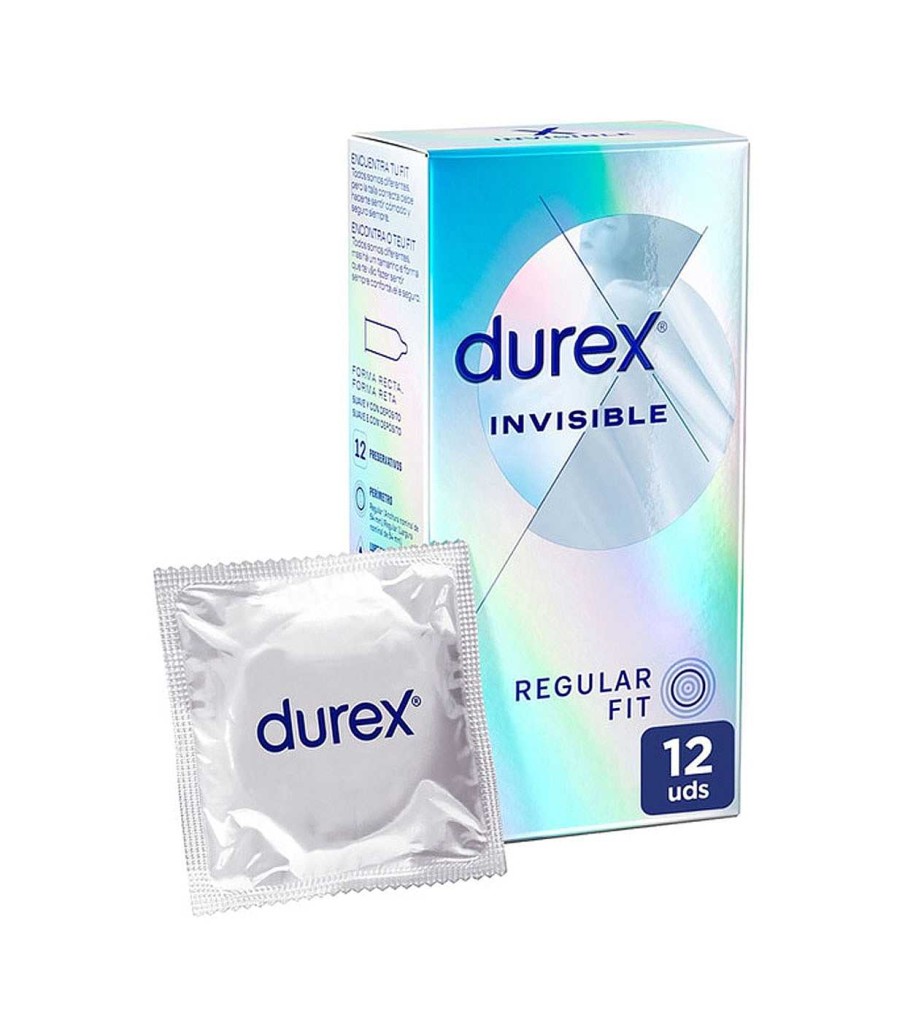 Masaje Y Relaciones Sexuales | Durex Durex - Preservativos Invisible Super Fino Extra Sensitivo - 12 Unidades