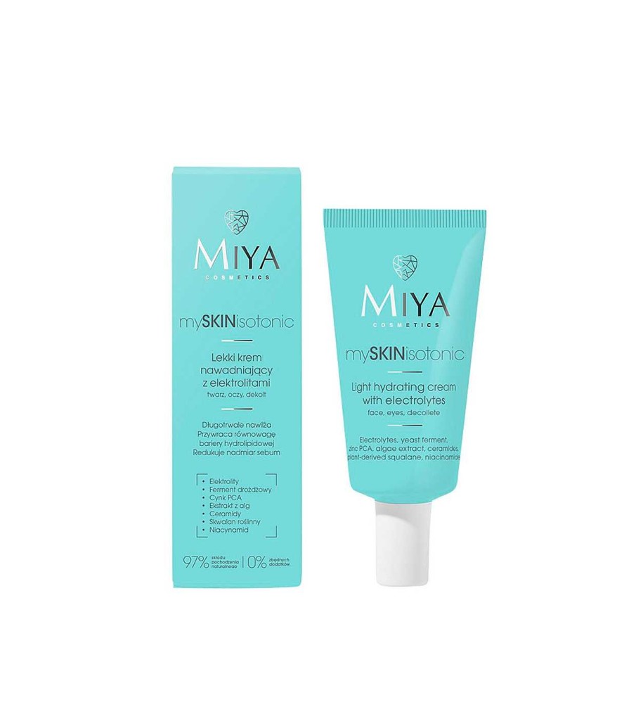 Cremas Faciales | Miya Cosmetics Miya Cosmetics - *Myskinisotonic* - Crema Hidratante Ligera Con Electrolitos - Pieles Grasas Y Mixtas