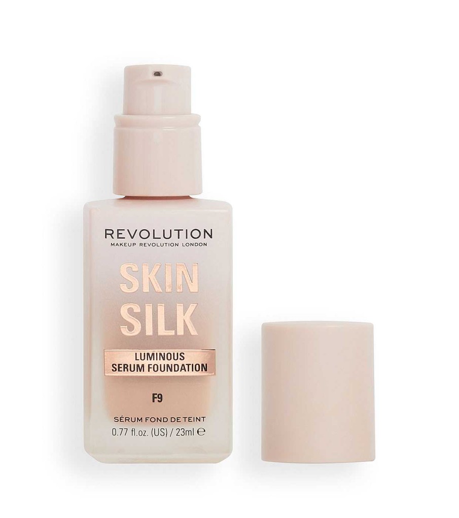 Base De Maquillaje Fluida | Makeup Revolution Revolution - Base De Maquillaje Skin Silk Serum Foundation - F9