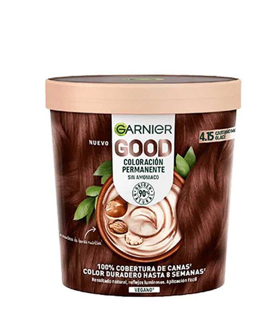 Tintes | Garnier Garnier - Coloraci N Permanente Sin Amoniaco Good - 4.15: Casta O Marr N Glac