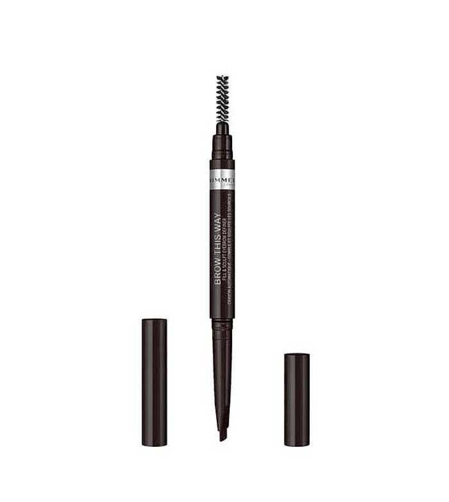 Cejas | Rimmel London Rimmel London - L Piz De Cejas Con Cepillo Brow This Way - 004: Soft Black