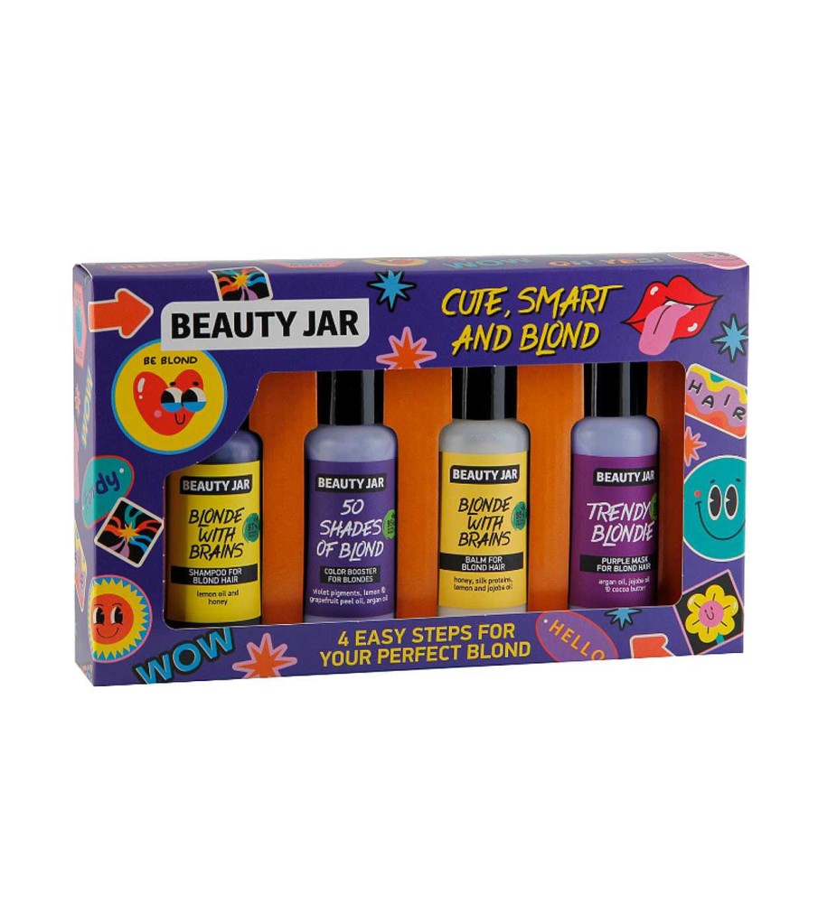 Perfumes Y Sets Para Ella | Beauty Jar Beauty Jar - Set De Regalo Para Cabello Rubio Cute, Smart And Blond