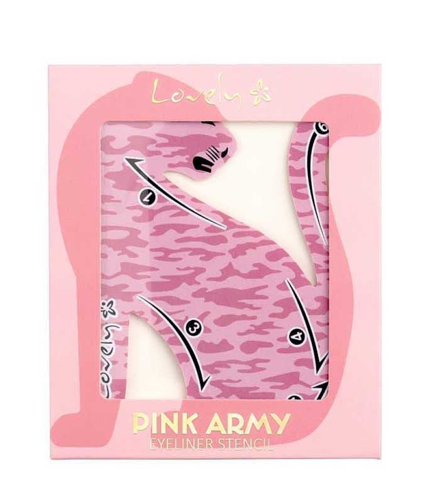 Plantilla De Delineador | Lovely Lovely - *Pink Army* - Plantilla Para Eyeliner