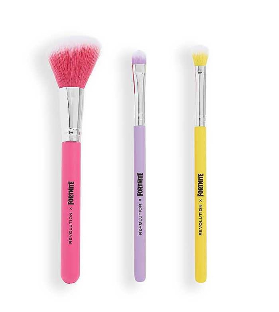 Sets De Brochas | Makeup Revolution Revolution - *Fortnite X Revolution* - Set De Brochas Trio Brush