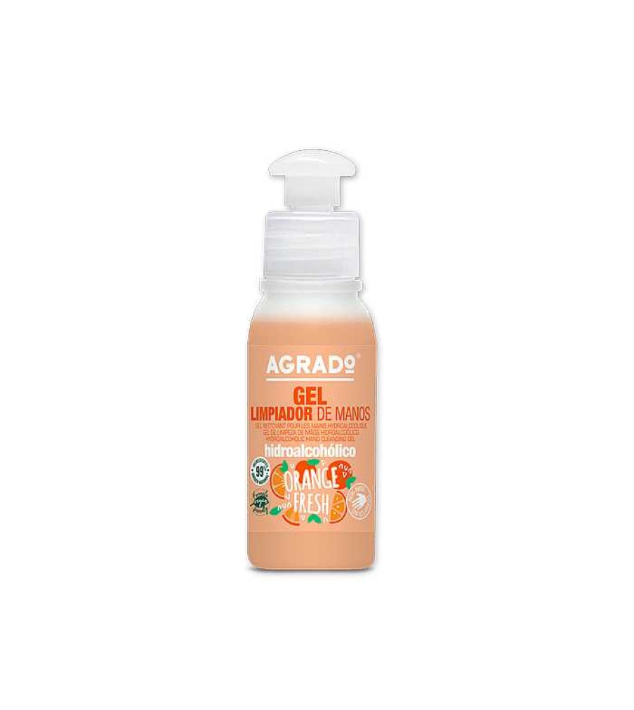 Desinfectantes De Manos Y Mascarillas | Agrado Agrado - Gel Limpiador De Manos Hidroalcoholico - Orange Fresh