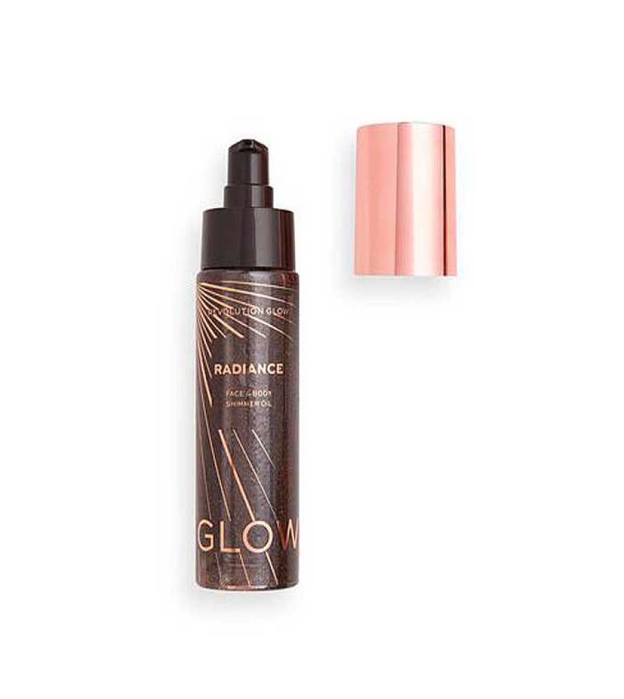 Iluminador L Quido | Makeup Revolution Revolution - *Glow* - Aceite Glow Radiance Shimmer Para Cara Y Cuerpo - Warm Bronze