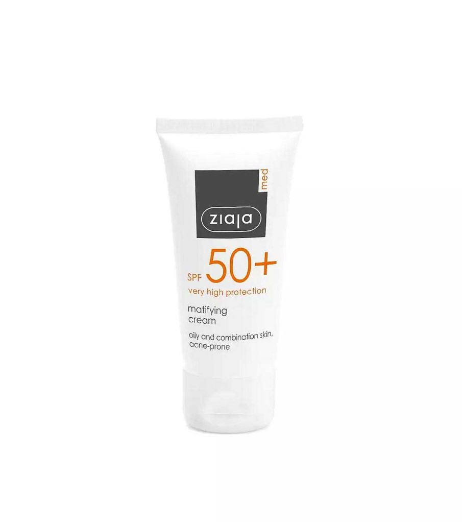 Protectores Solares Faciales | Ziaja Med Ziaja Med - Crema Protector Solar Matificante Spf50+ - Pieles Grasas Y Mixtas