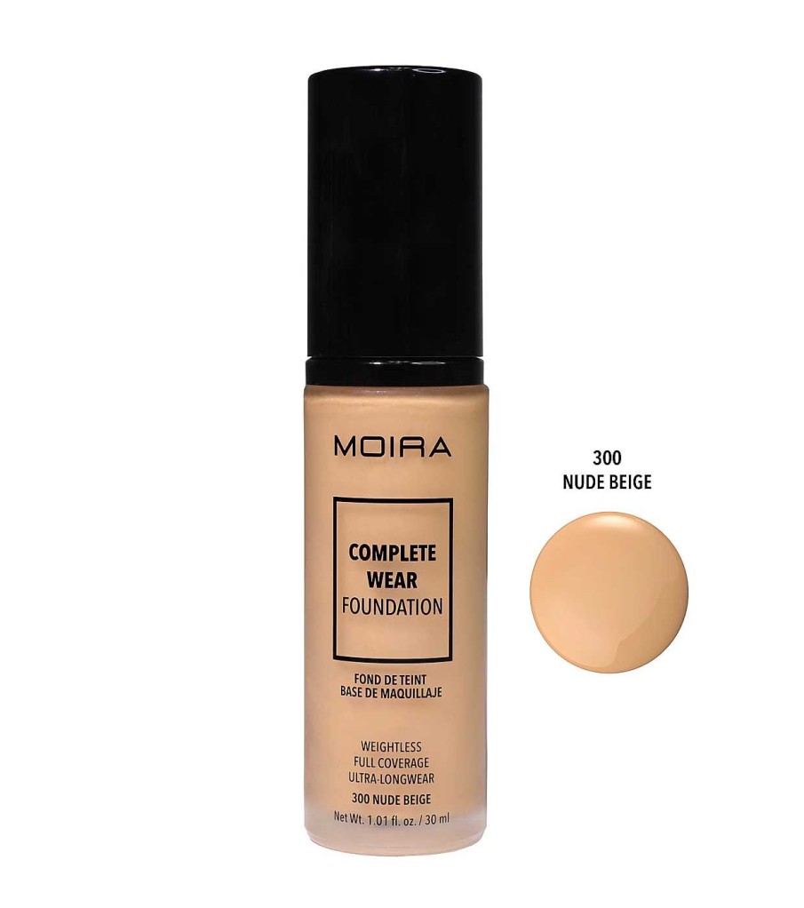 Base De Maquillaje Fluida | MOIRA Moira - Base De Maquillaje Fluida Complete Wear - 300: Nude Beige