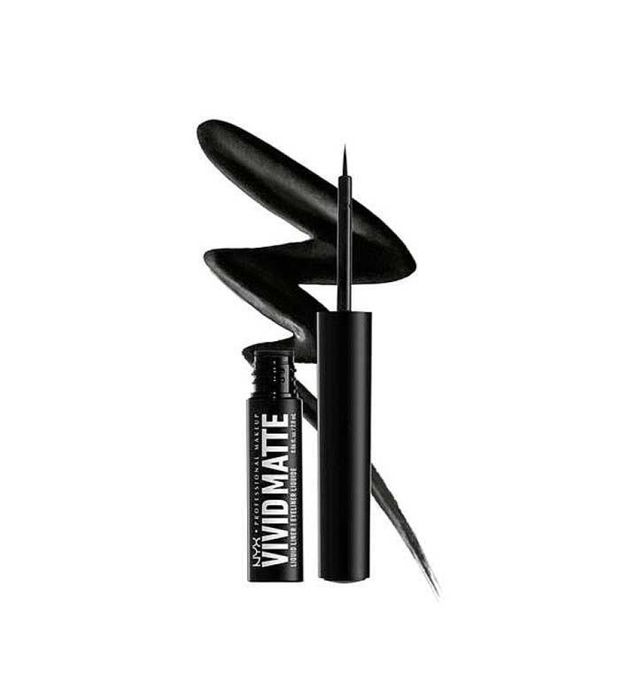 Delineadores L Quidos | NYX Professional Makeup Nyx Professional Makeup - Delineador De Ojos L Quido Mate Vivid Matte - 01: Black