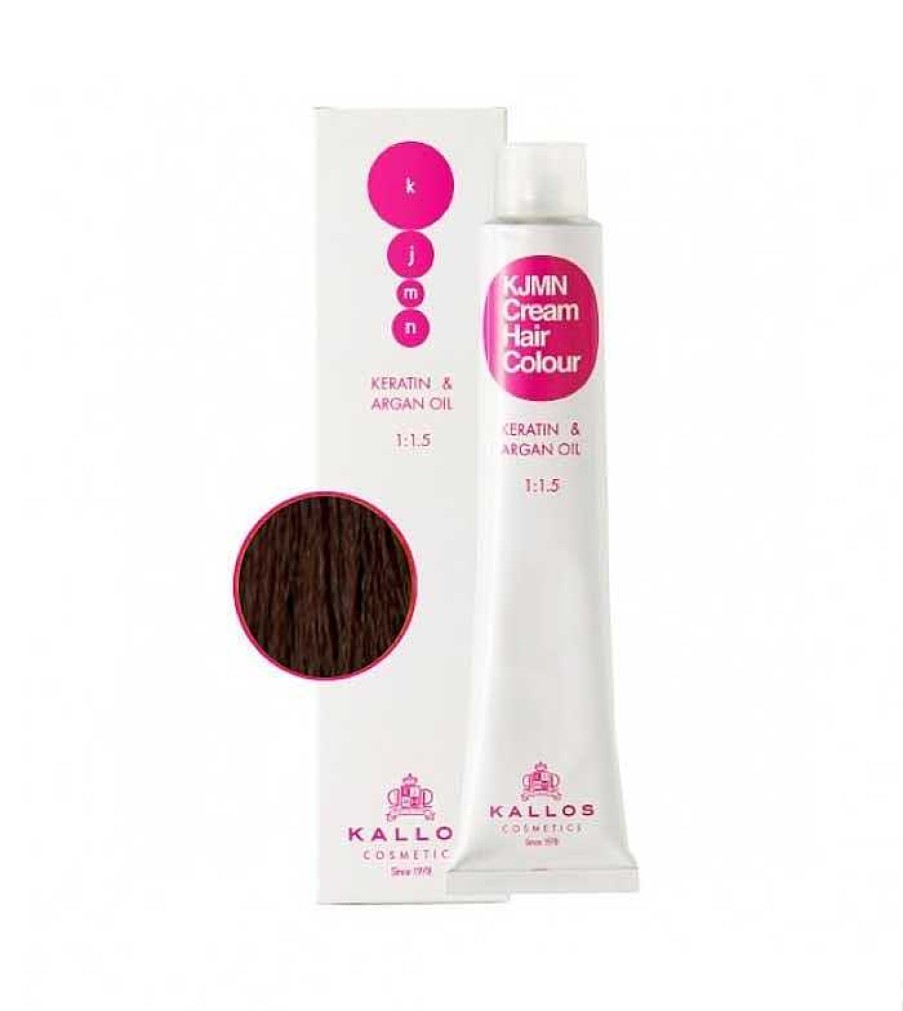 Tintes | Kallos Cosmetics Kallos Cosmetics - Tinte Para El Cabello - 4.5: Medium Mahogany Brown