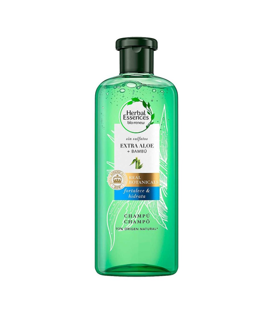 Champ S | Herbal Essences Herbal Essences - Champ Fortalece E Hidrata Con Extra De Aloe + Bamb 380Ml