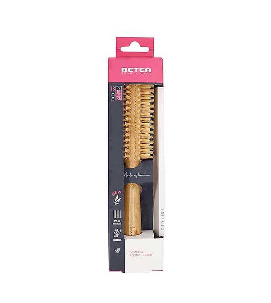 Accesorios Cabello | Beter Beter - *Bamwood Collection* - Cepillo Redondo Cerdas De Nylon