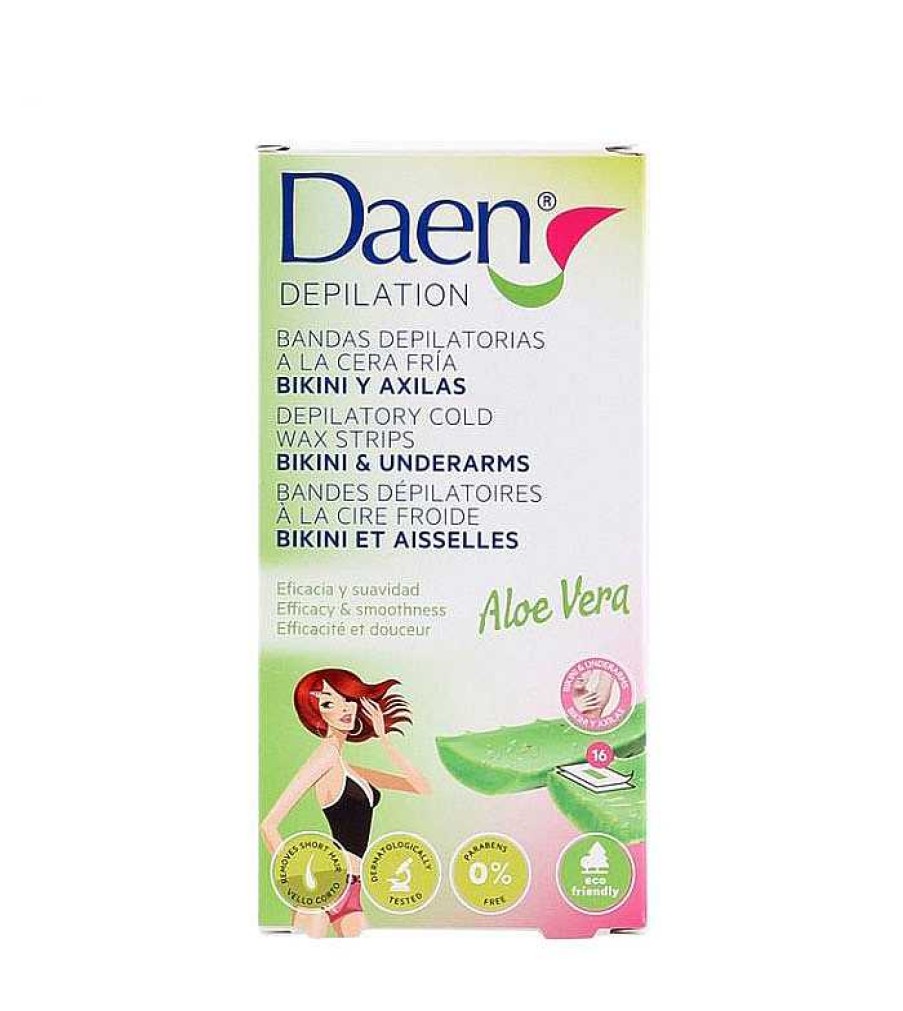 Depilaci N | Daen Daen - Bandas Depilatorias Bikini Y Axilas A La Cera Fr A - Aloe Vera