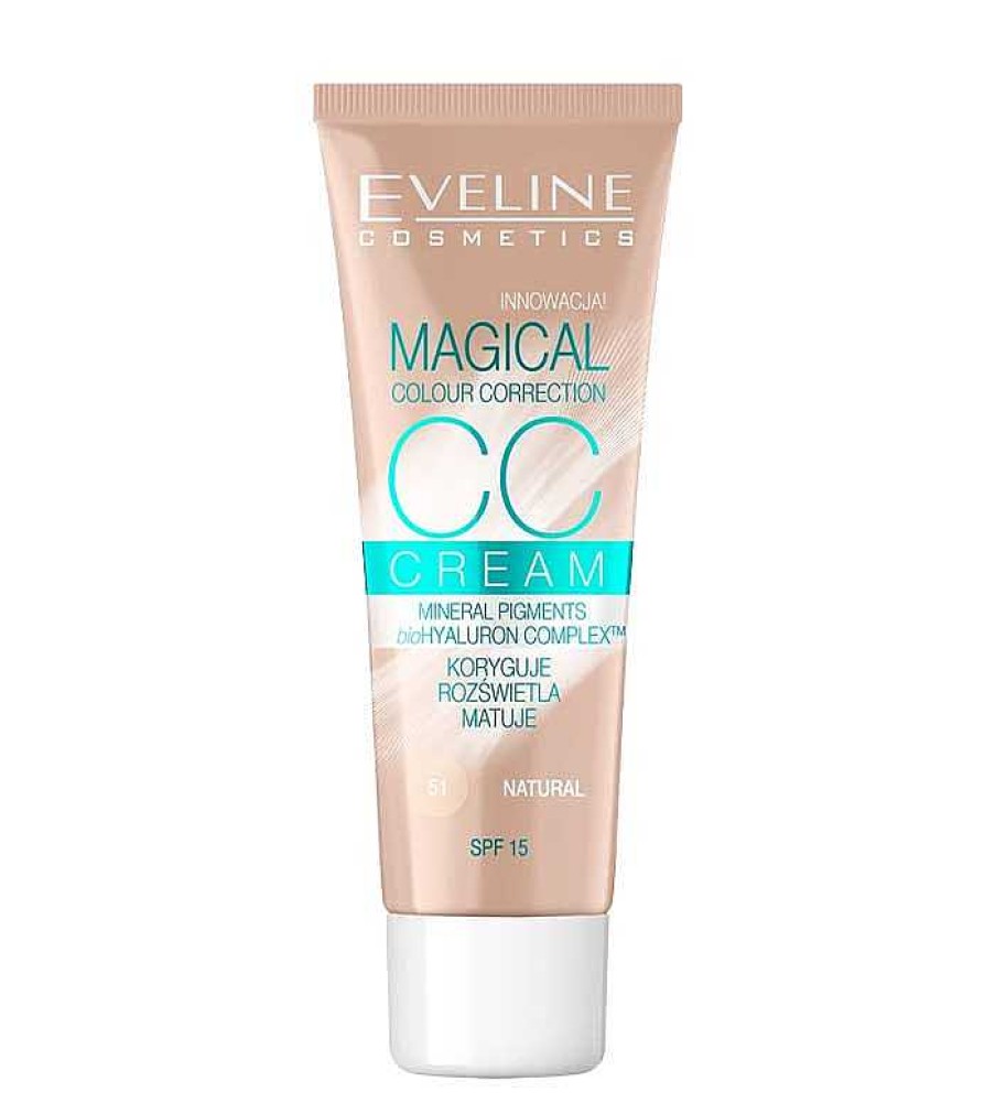 Cc Cream | Eveline Cosmetics Eveline Cosmetics - Cc Cream Magical Colour Correction Spf15 - 51: Natural