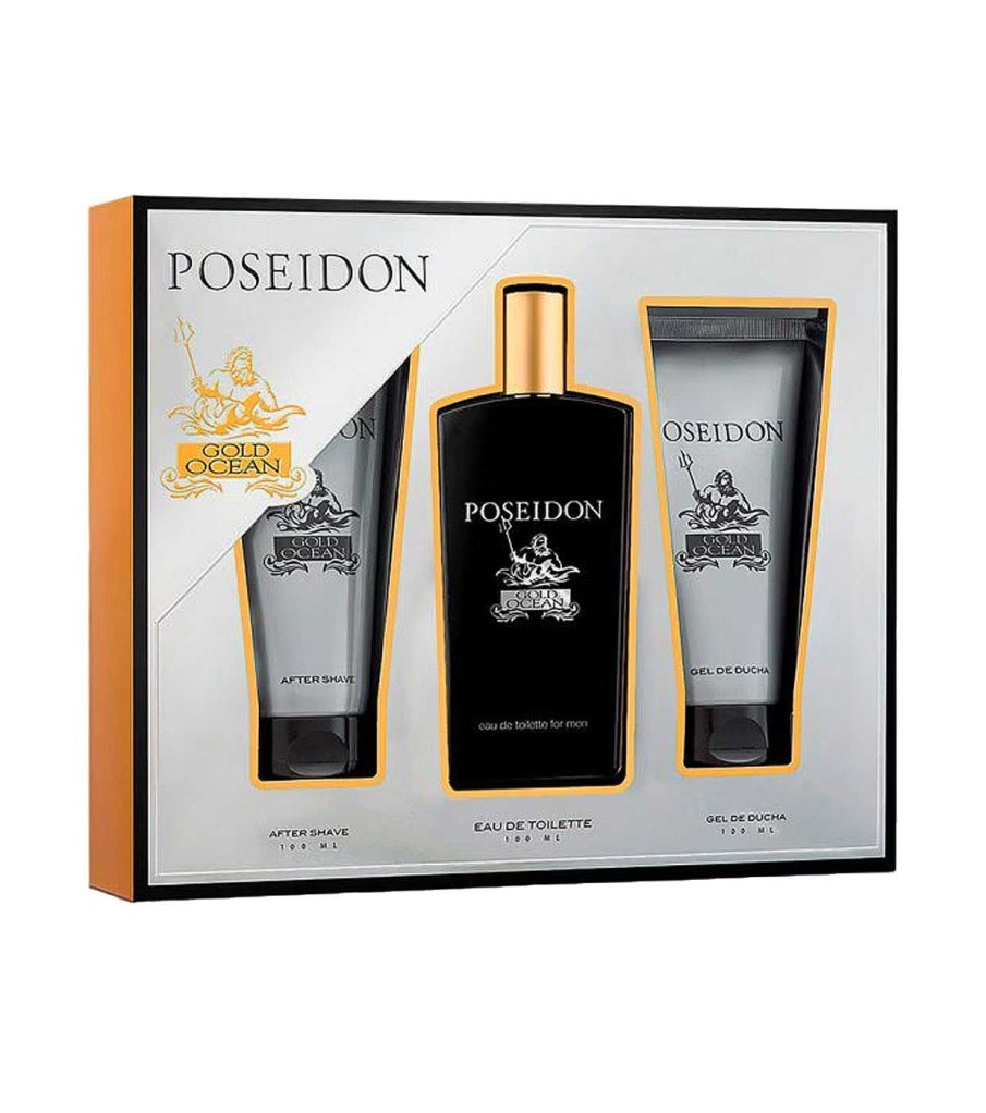 Perfumes Y Sets Para L | Poseidon Poseidon - Pack De Eau De Toilette Para Hombre - Gold Ocean