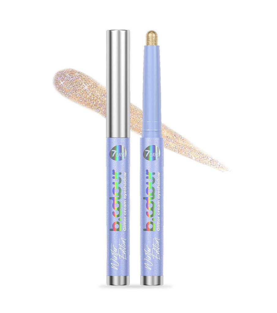 Sombras De Ojos En Crema | 7DAYS 7Days - *Winter Edition* - Sombra De Ojos Glitter En Crema Stick - 02: Champagne