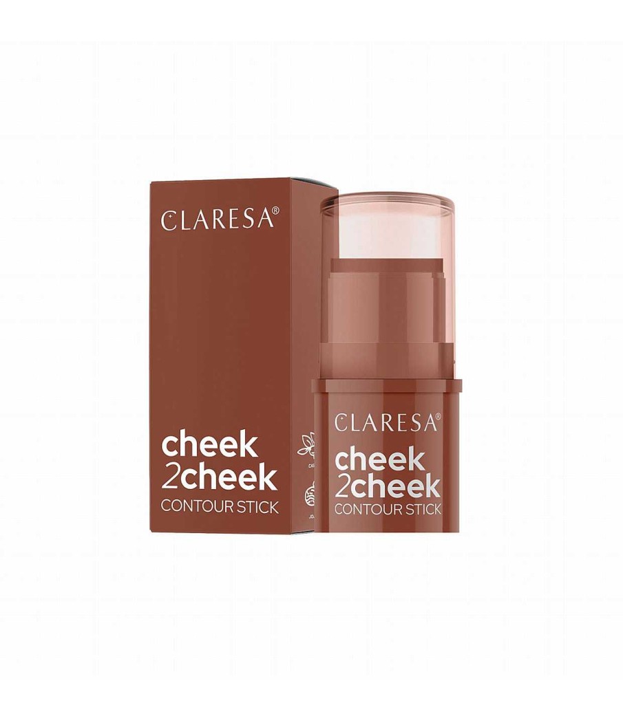 Bronceadores En Crema | Claresa Claresa - Contorno En Stick Cheek 2Cheek - 01: Neutral Sand