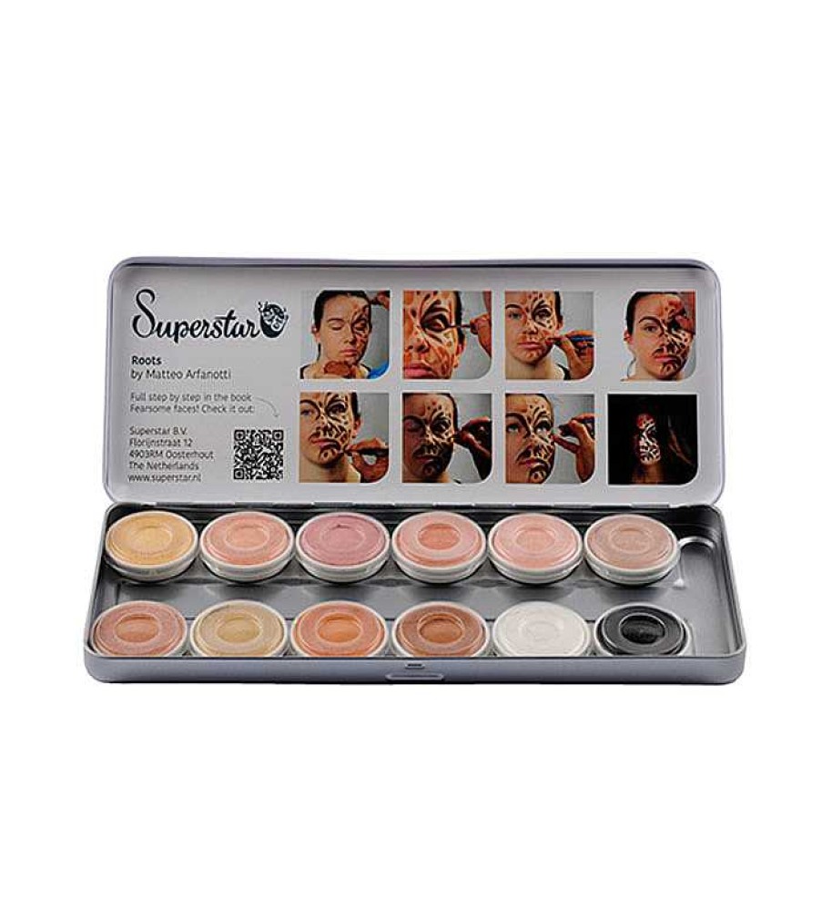 Maquillaje Art Stico | Superstar Superstar - Paleta De 12 Aquacolores B Sicos Para Rostro Y Cuerpo Skin Tone