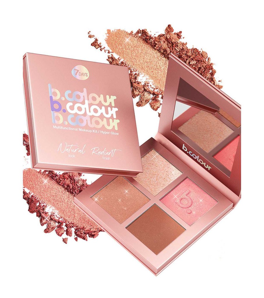 Bronceadores En Polvo | 7DAYS 7Days - Paleta De Rostro Multifunctional Makeup Kit - Hyper Glow