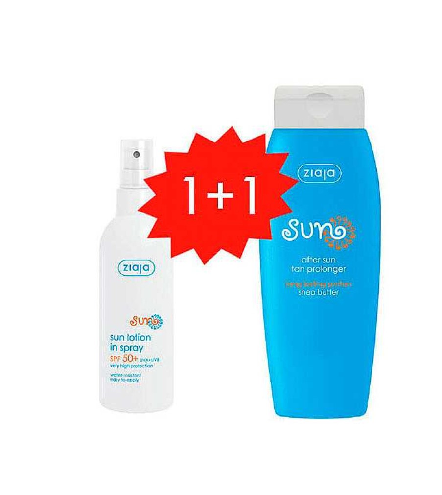 Sets | Ziaja Ziaja - Promo Set Solares Protector Solar Hidratante En Spray Spf50 + Prolongador Del Bronceado After Sun