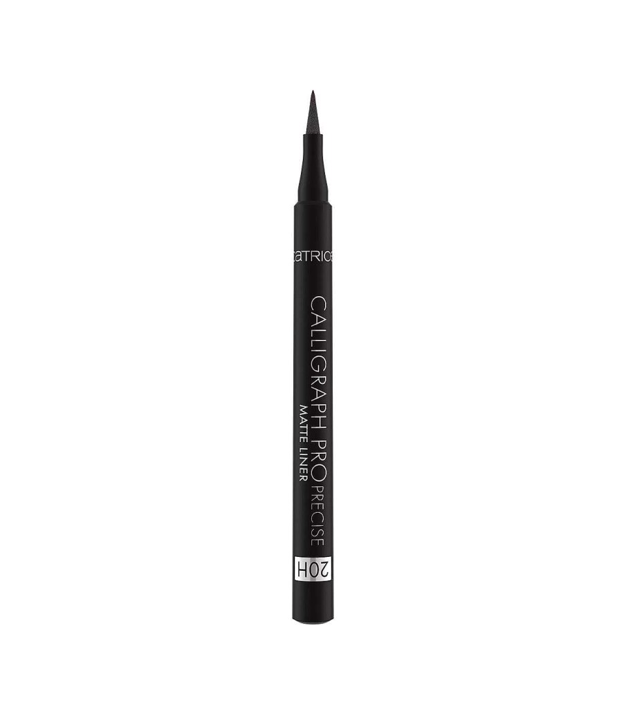 Delineadores L Quidos | Catrice Catrice - Eyeliner Mate Calligraph Pro Precise 20H - 010: Intense Black