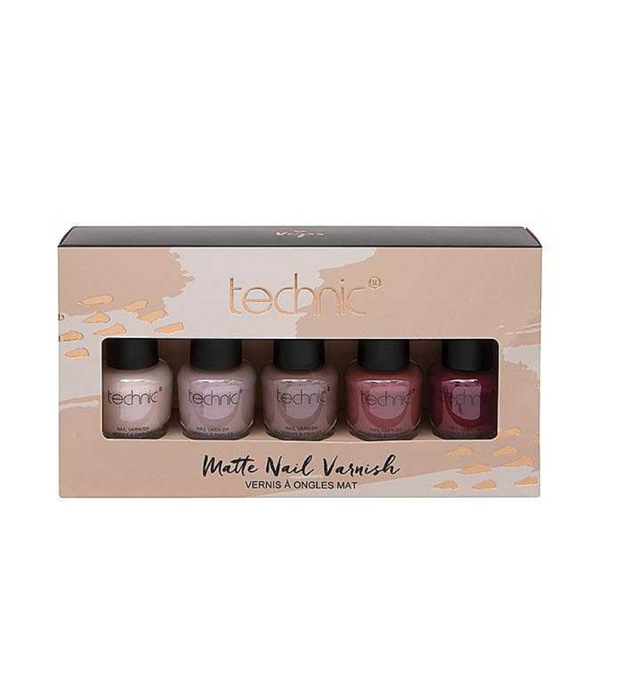 Kits De Esmaltes | Technic Cosmetics Technic Cosmetics - Set De 5 Esmaltes De U As Matte Nail Varnish