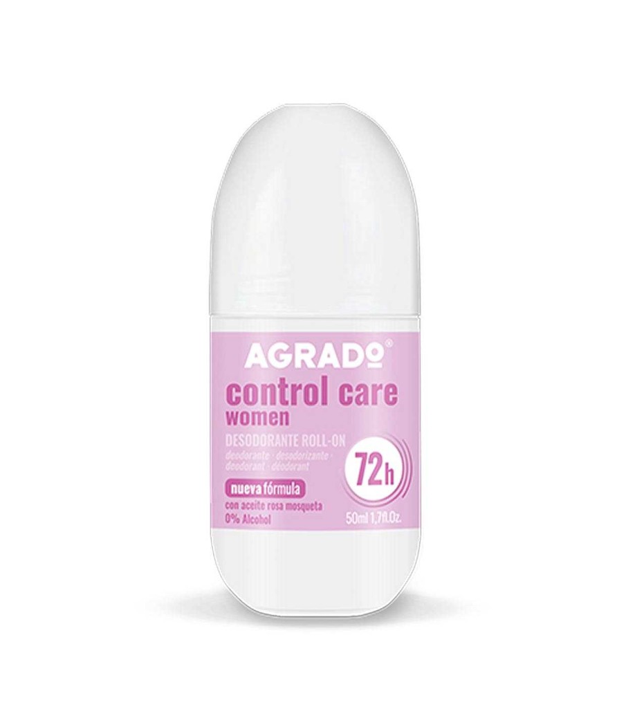 Desodorantes | Agrado Agrado - Desodorante Roll-On Rosa Mosqueta Control Care Women